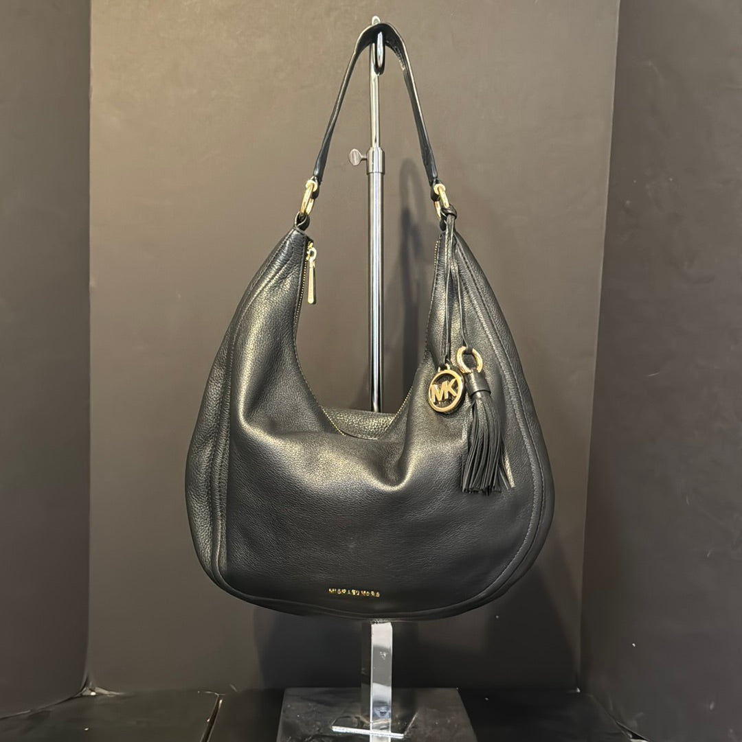 Michael Kors Leather Saddle Handbag - large