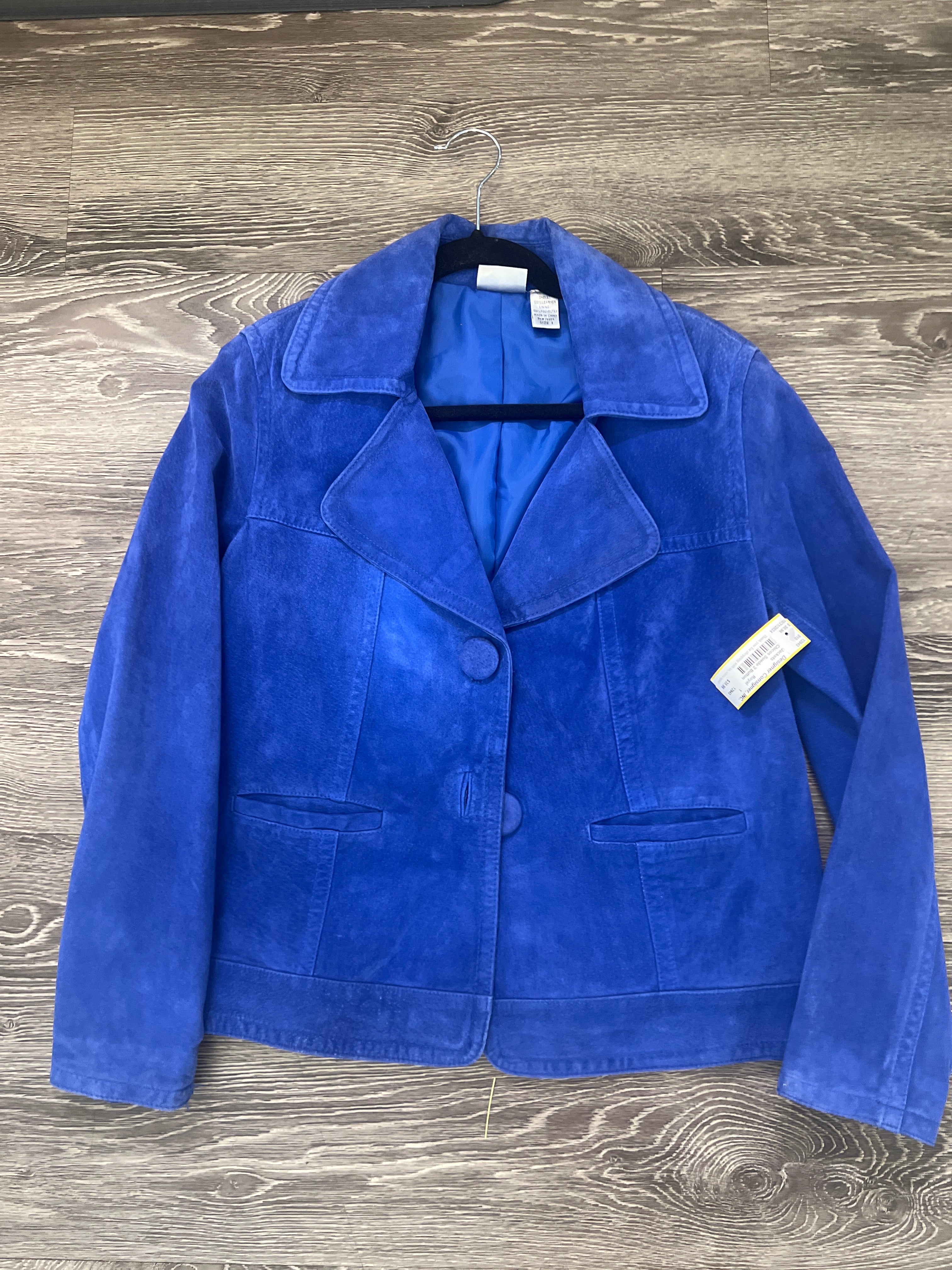 Chicos Suede 2 Button Jacket - Size 1