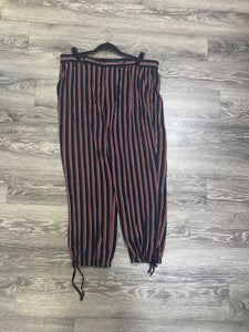 Anthropology Striped Ankle Pants - Size XL