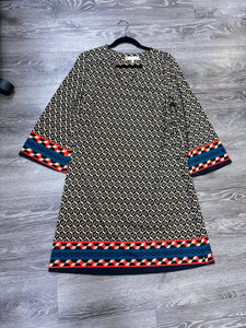 Jude Connally Geo Tribal Dress - Large