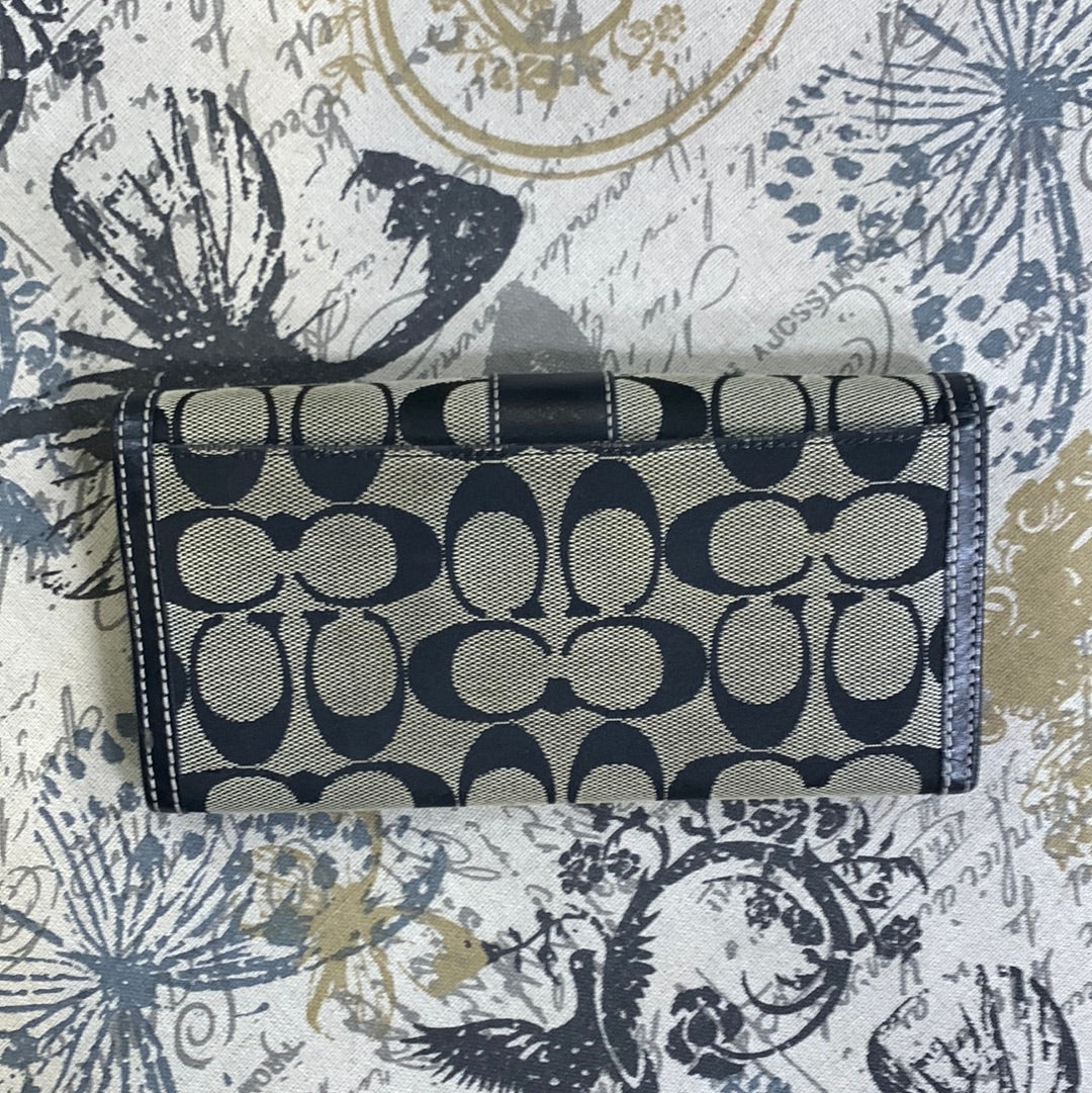 Coach Monogram Canvas Wallet Accessory - medium