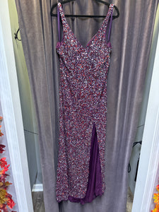 Macduggal All Sequins Gown - Size 16