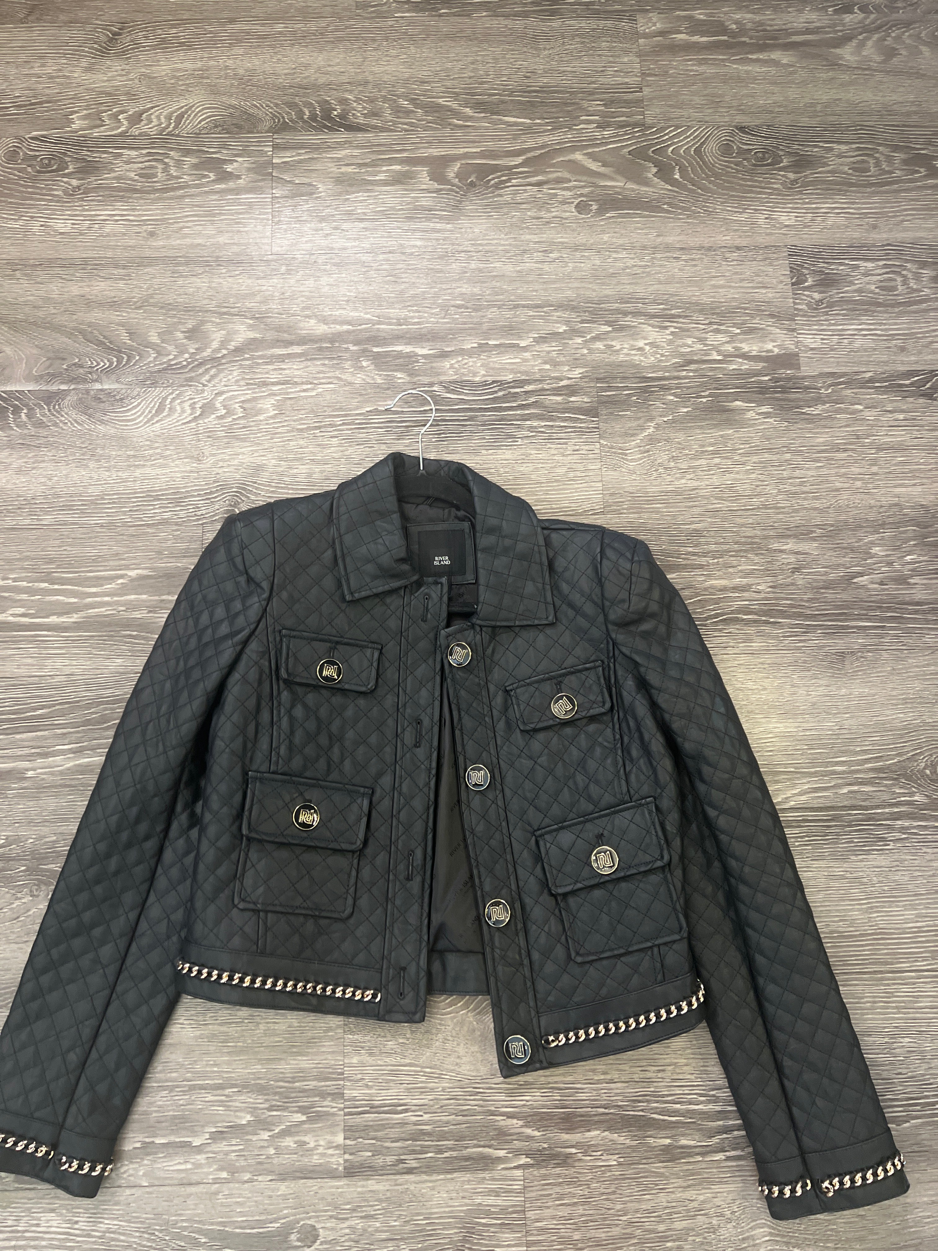 River Island Faux Leather Jacket (Size 8)