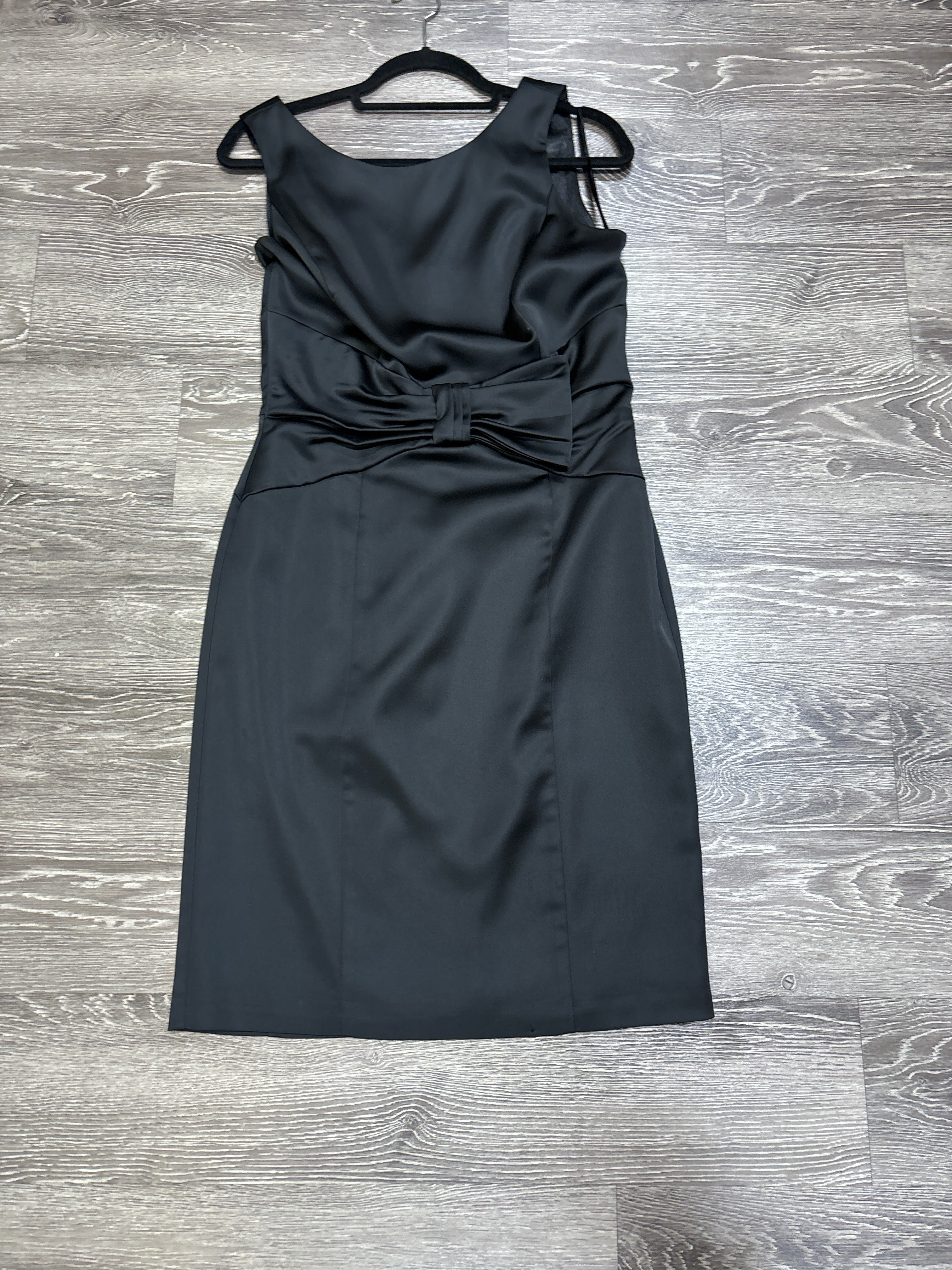 WHBM Satin Dress with Bow - Size 8