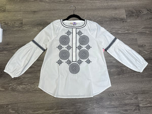 Tory Burch Embroidered Top - size 2