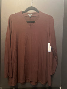 Eileen Fisher V Neck Top (Size Large)