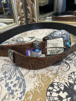 Load image into Gallery viewer, Sandy Duftler Design Leather Belt - Size 1X
