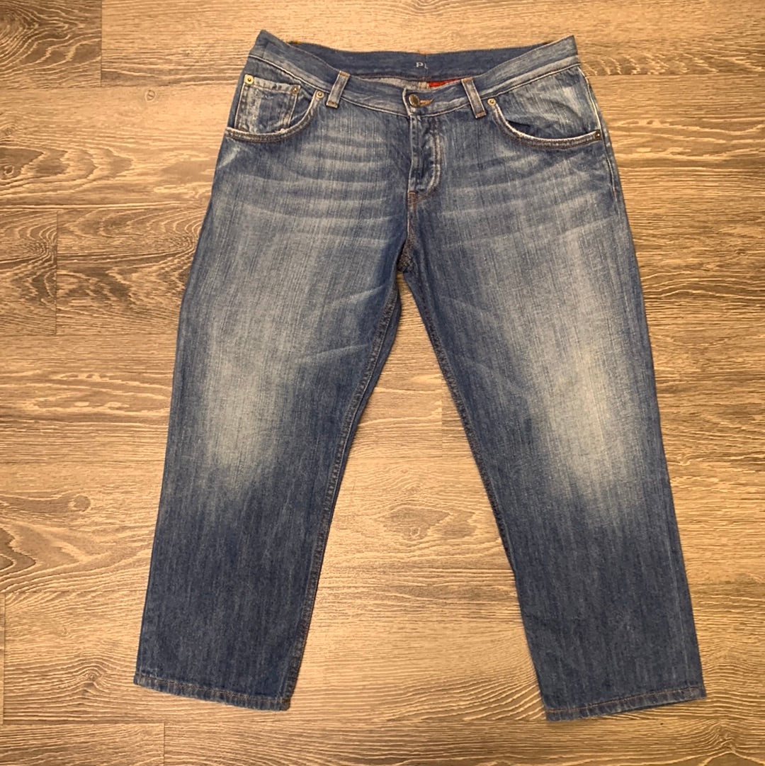 Prada Cropped Altered Jean Size S