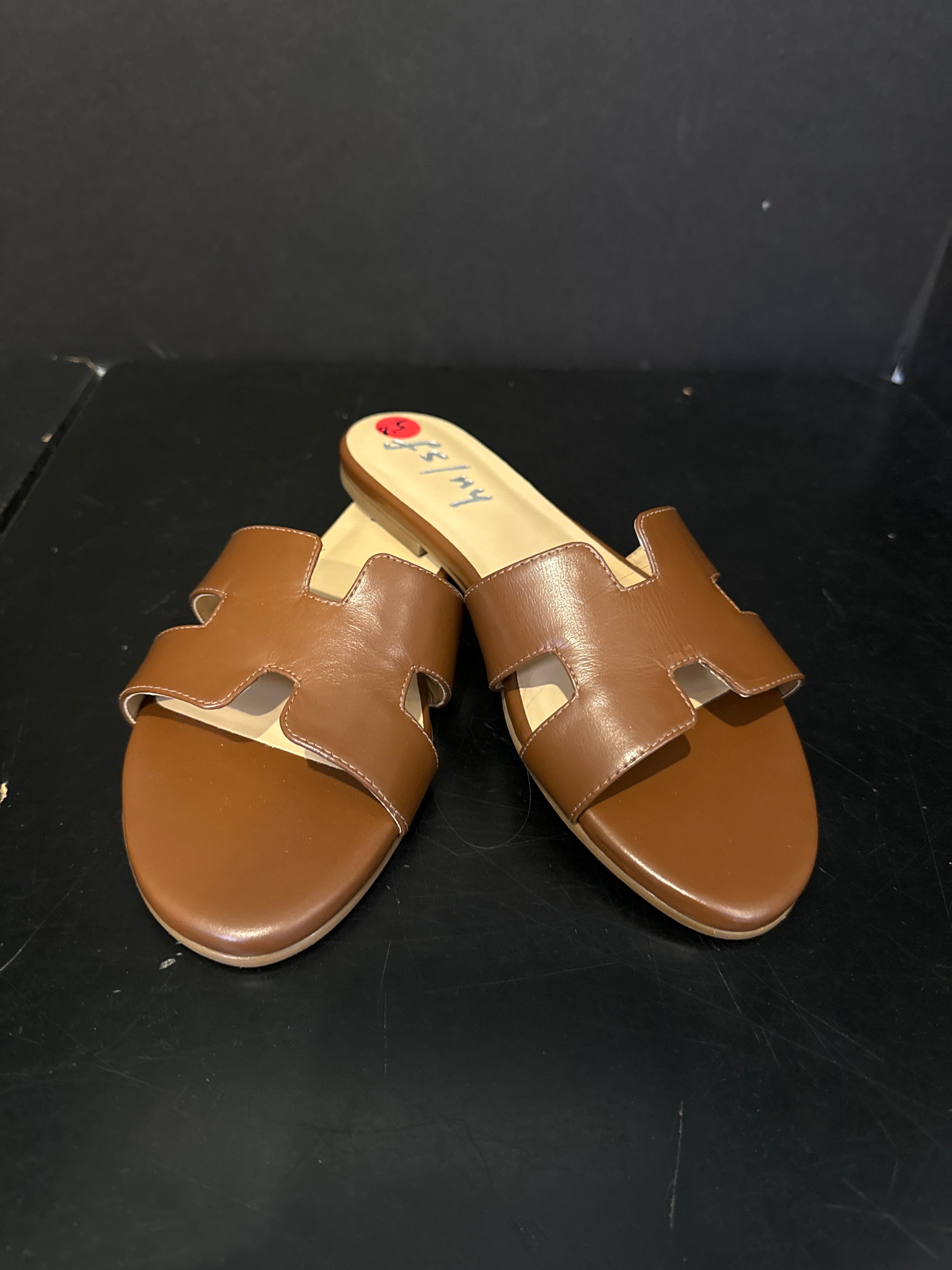 FSNY Leather Slip-On Sandal Shoes - size 8.5