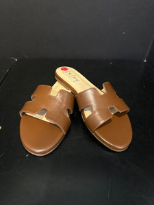 FSNY Leather Slip-On Sandal Shoes - size 8.5