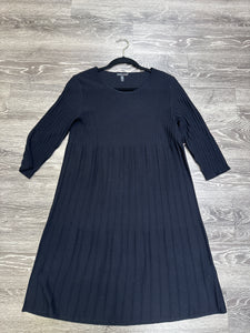 Eileen Fisher Knit Pleated Dress - small