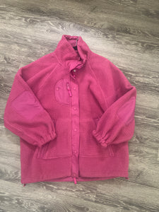 Free People Movement Fleece Sherpa Jacket (Size Medium)