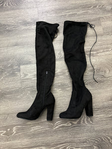 Lulus Suede Knee High Boots - Size 7