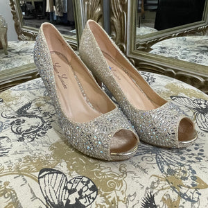 Lauren Lorraine Rhinestone Pumps - Size 8