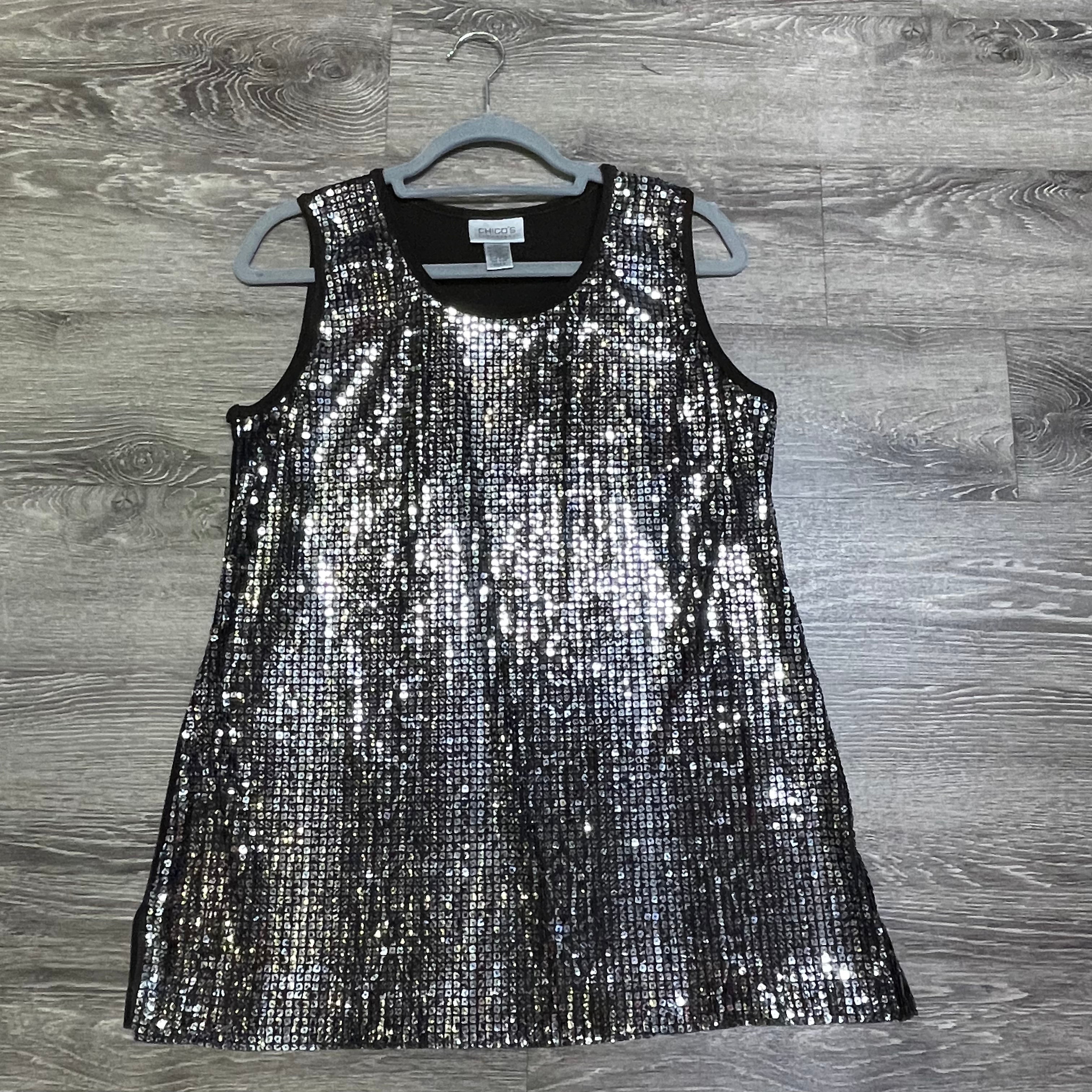 Chicos Sparkle Tank Top - Size 2