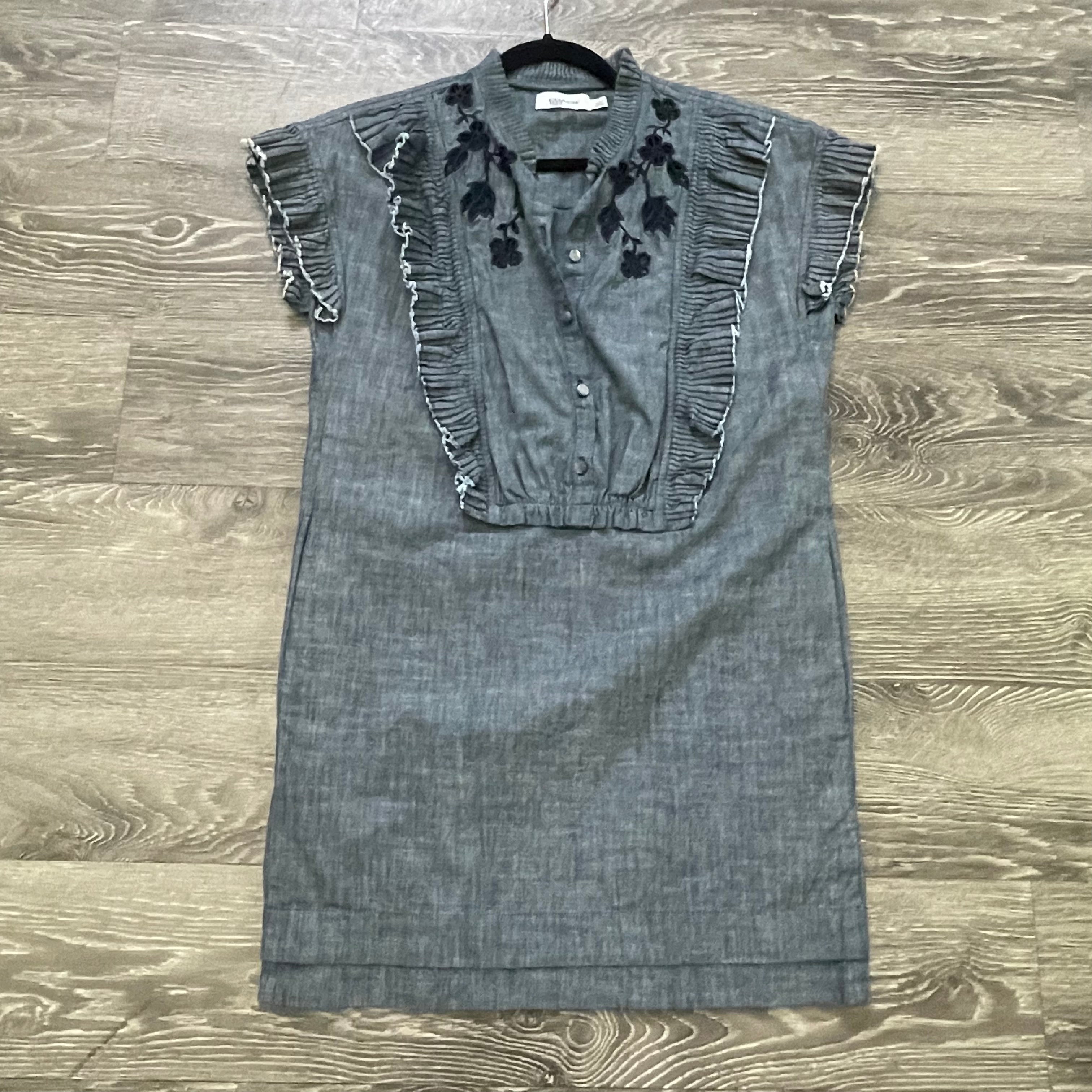 Coach Denim Ruffle Dress - Size 2