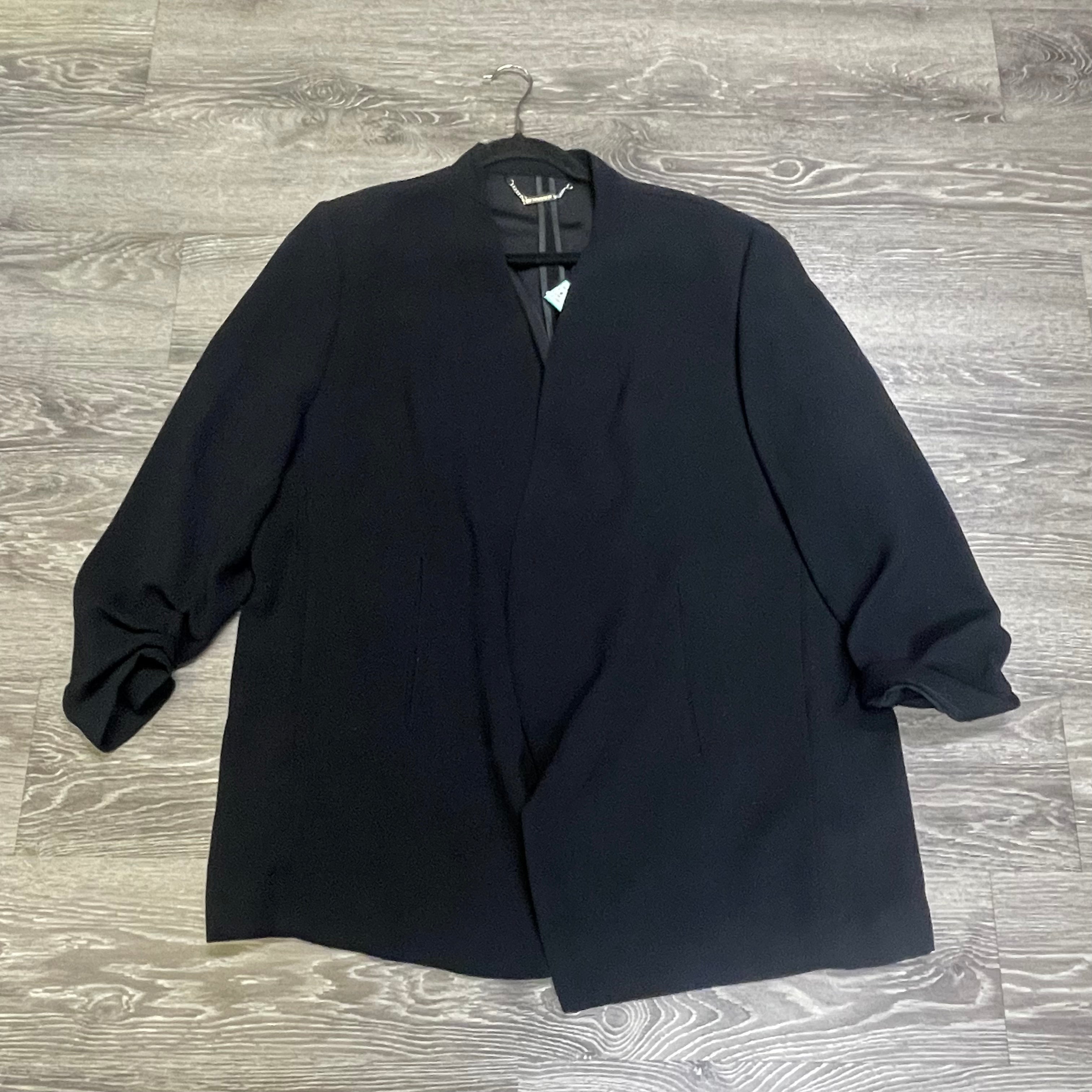 Tahari Rouched Sleeve Jacket - Size 2X