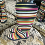 Load image into Gallery viewer, Coach Rainbow Stripe Boots - Size 7
