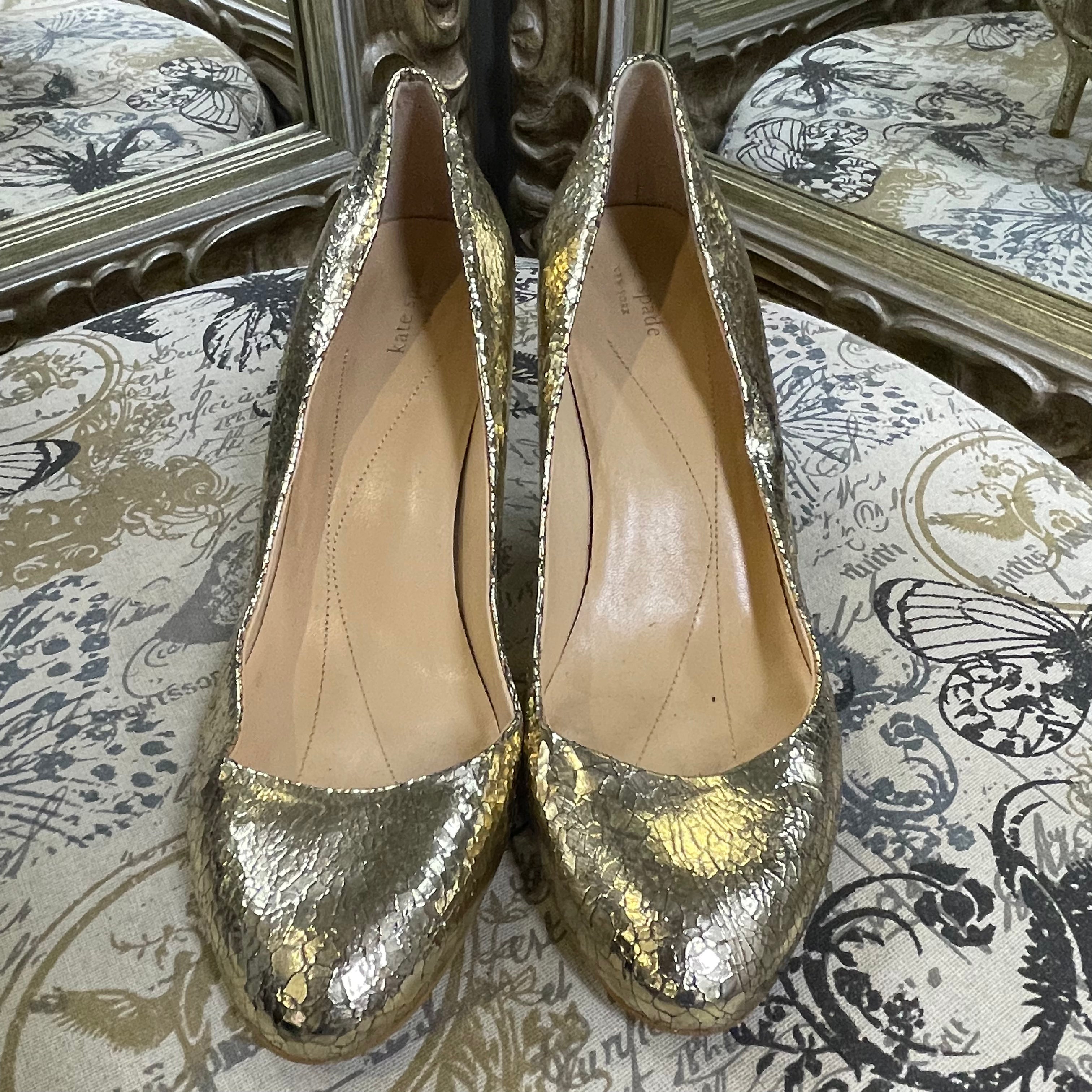 Kate Spade Metallic Heels - Size 9.5