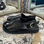 Load image into Gallery viewer, Pilcro Pleather Clogs - Size 8.5
