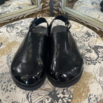 Load image into Gallery viewer, Pilcro Pleather Clogs - Size 8.5
