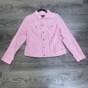 Talbots Gingham Jean Style Jacket - Medium