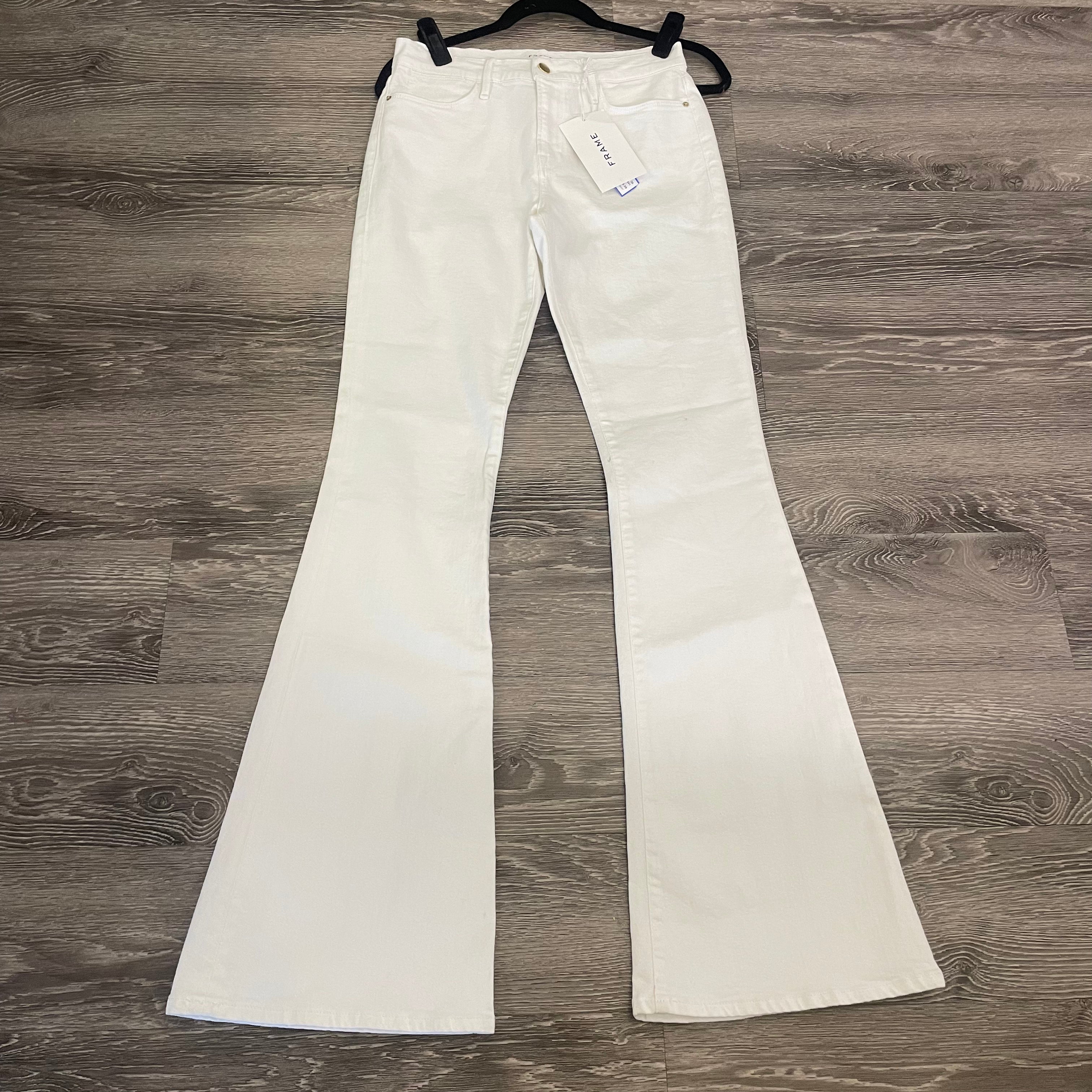 Frame High Rise Flare Jeans - Size 28