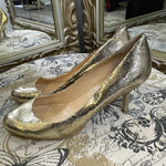 Load image into Gallery viewer, Kate Spade Metallic Heels - Size 9.5
