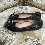 Load image into Gallery viewer, Anyi Lu Button Open Toe Flats / Size 38
