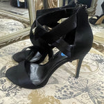 Load image into Gallery viewer, White House Black House Strappy Satin Shoes - Size 9
