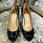 Load image into Gallery viewer, Cole Haan Patent Peep Toe Shoes - Size 7.5
