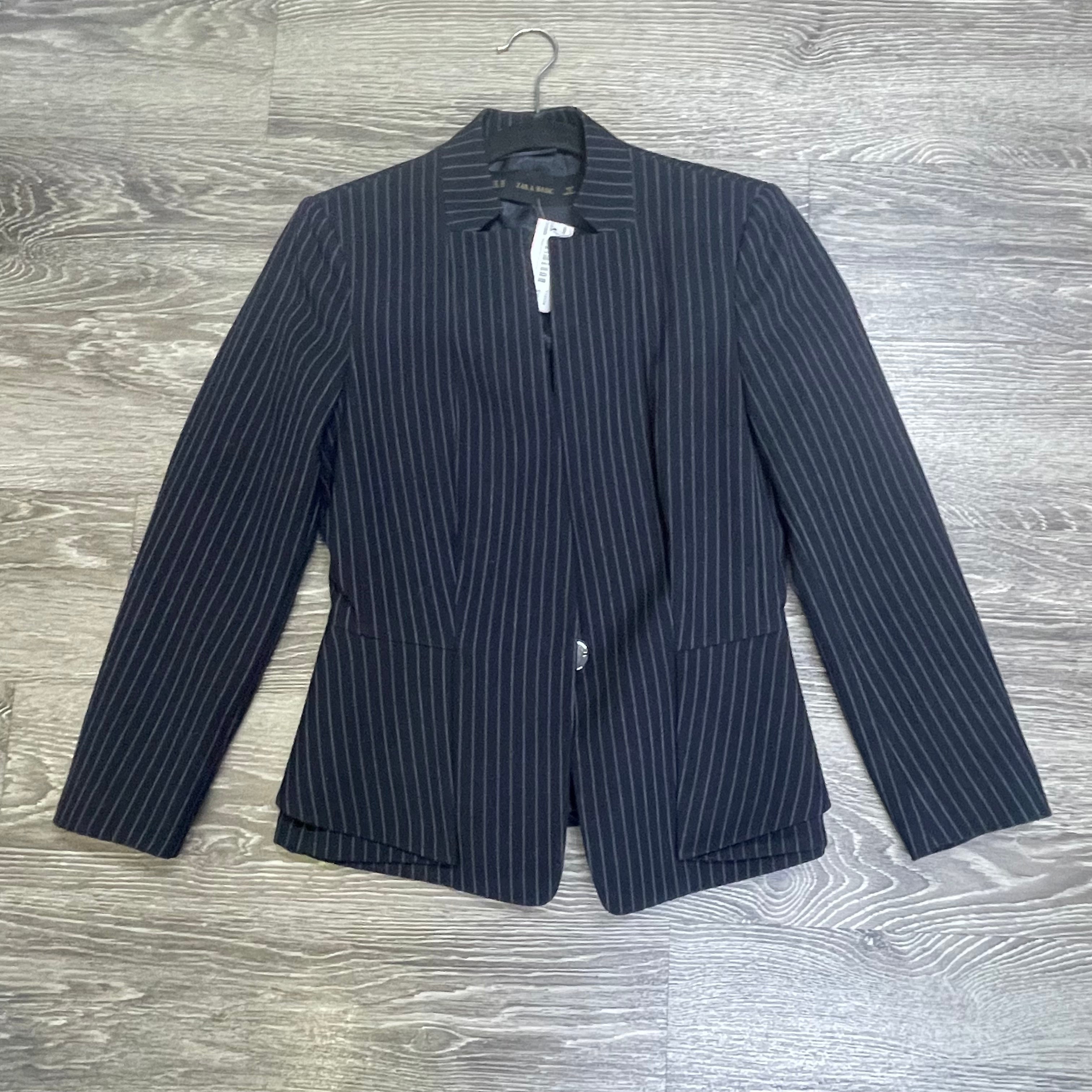 Zara Pinstripe Open Jacket - extra small