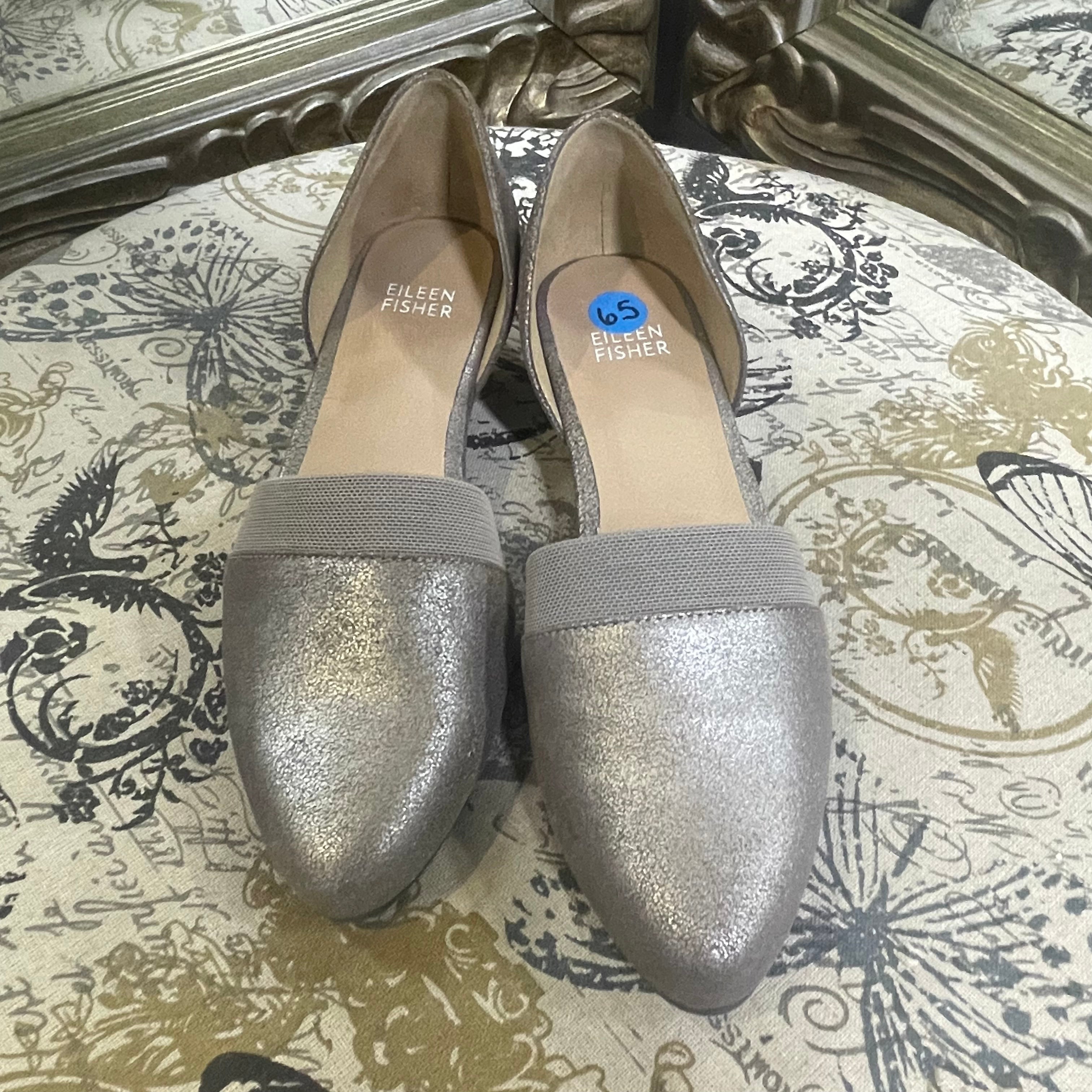 Eileen Fisher Metallic Flats - Size 6.5