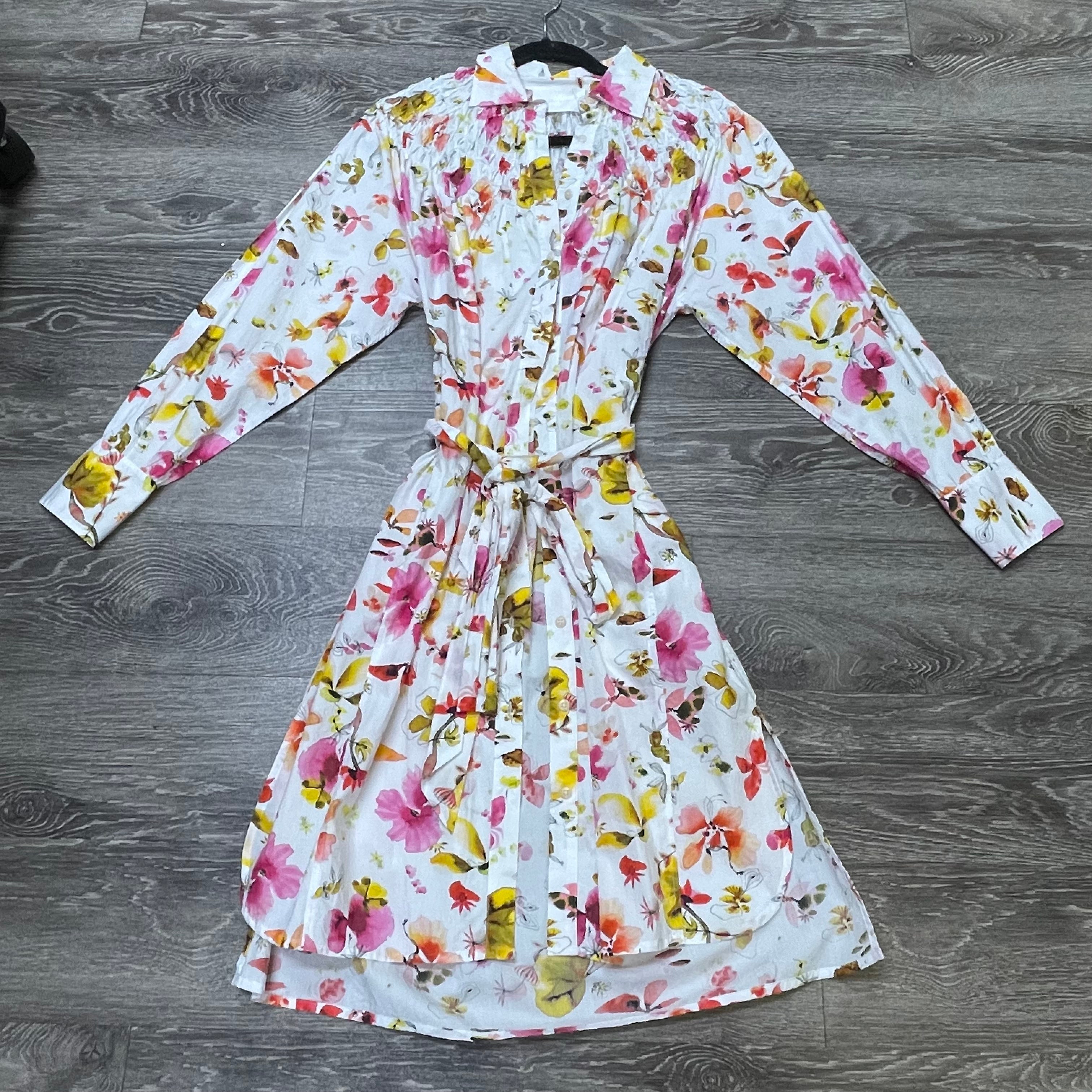 Merlette Crinkle Floral Dress - XS