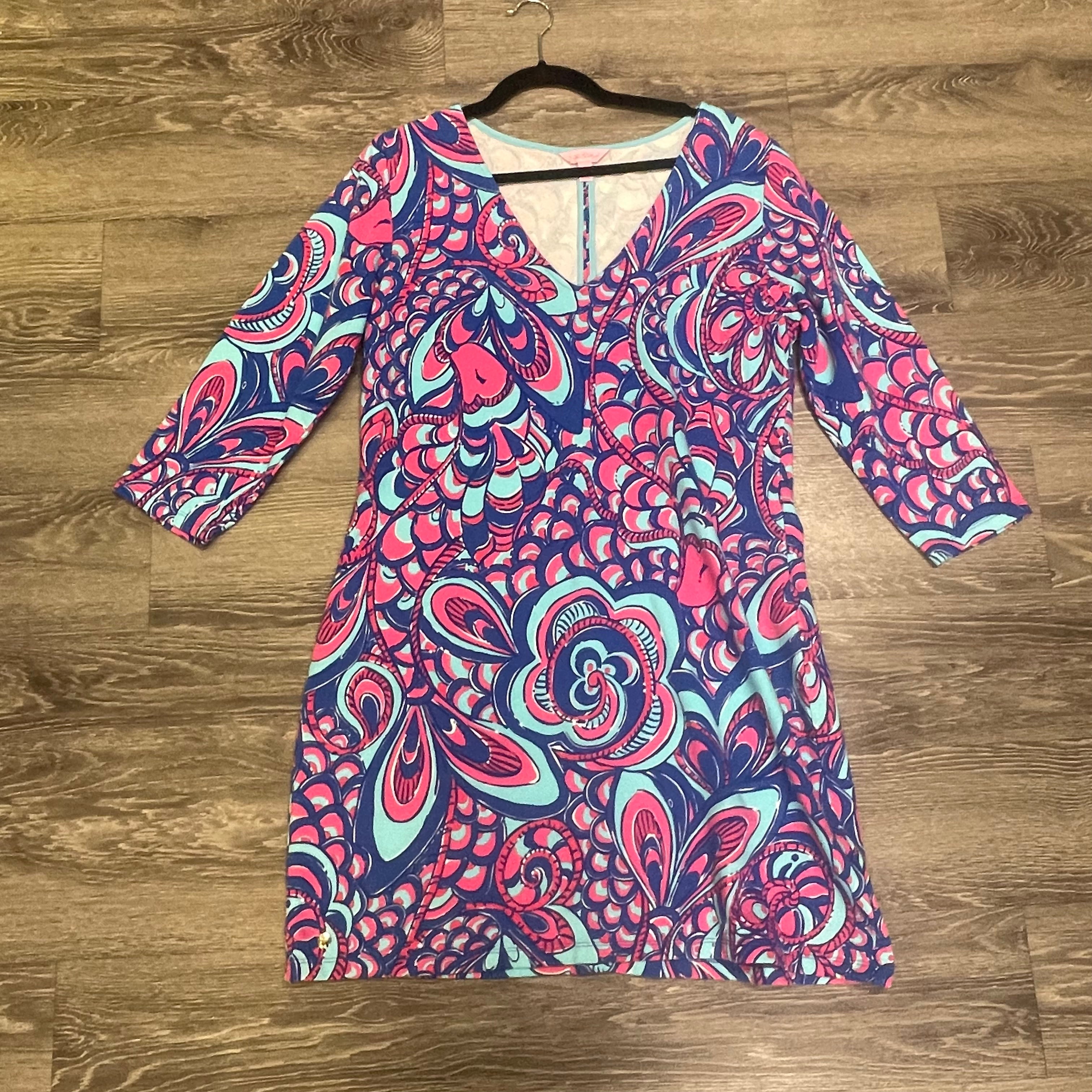 Lilly Pulitzer Flower Print Dress - XL