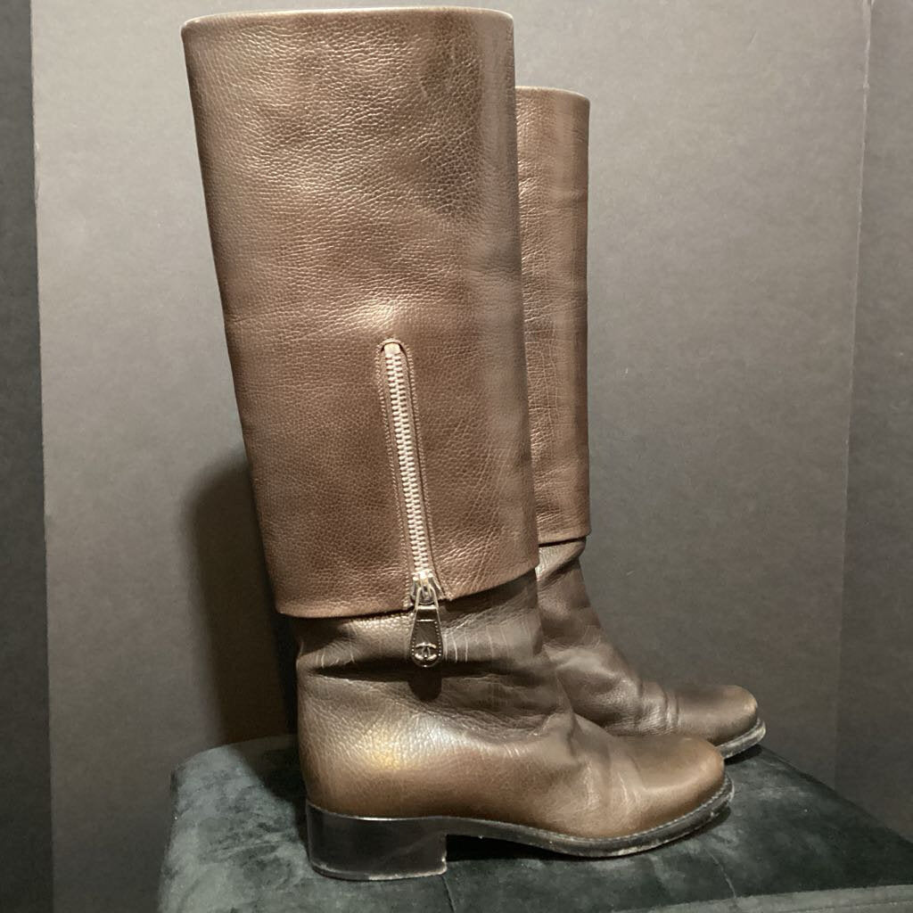 Chanel Riding Boots Cc BOOTS 38