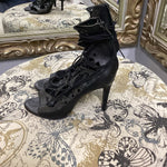 Load image into Gallery viewer, Joie Cutout Laceup Heel SHOES 37

