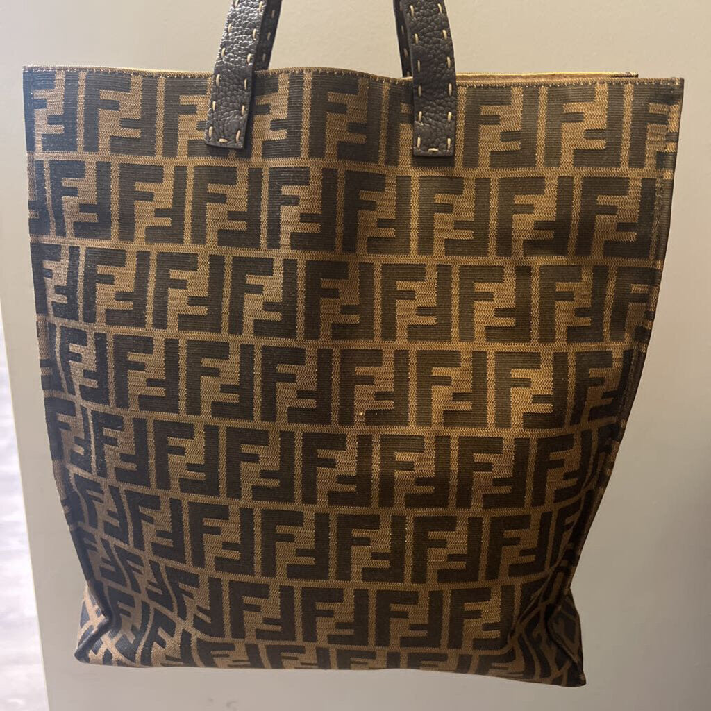 Fendi Canvas Tote Monogram HANDBAGS L