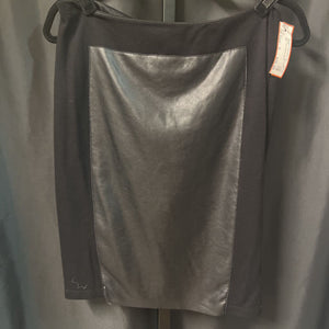 Bailey44 Faux Lthr/Fabric SKIRTS M