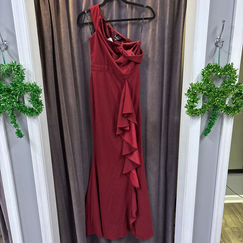 Lulus Ruffle Drape EVENING XS