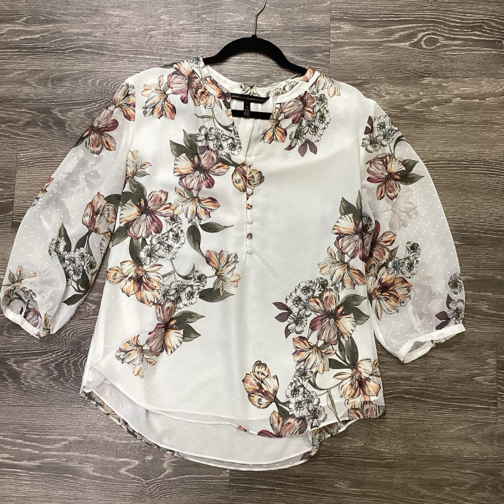 WHBM Floral/buttons TOPS 14