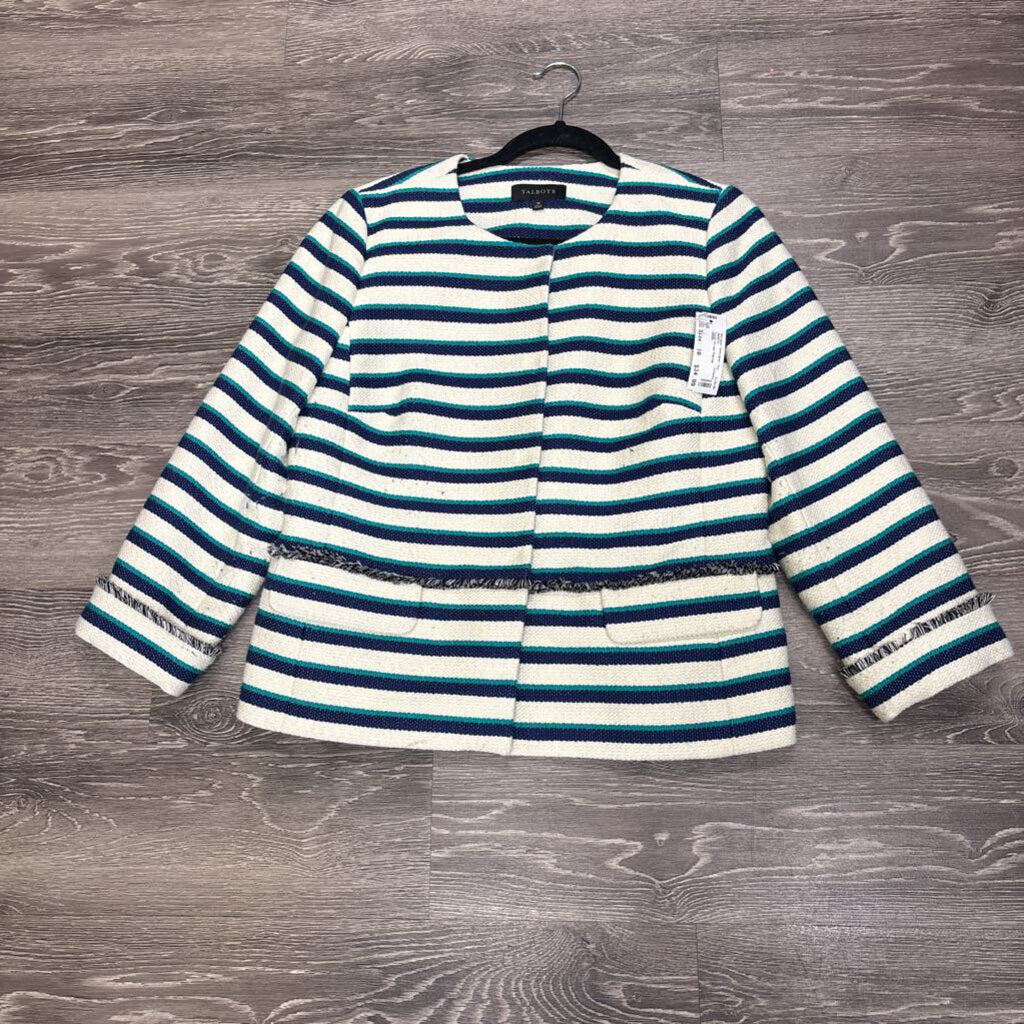 Talbots Tweed Stripe Peplum JACKETS 10