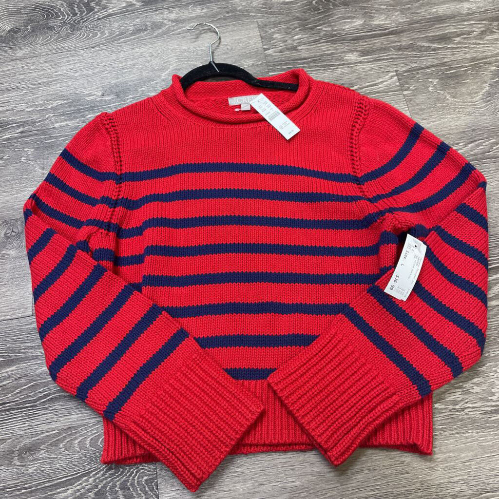 NWT stripes SWEATERS L