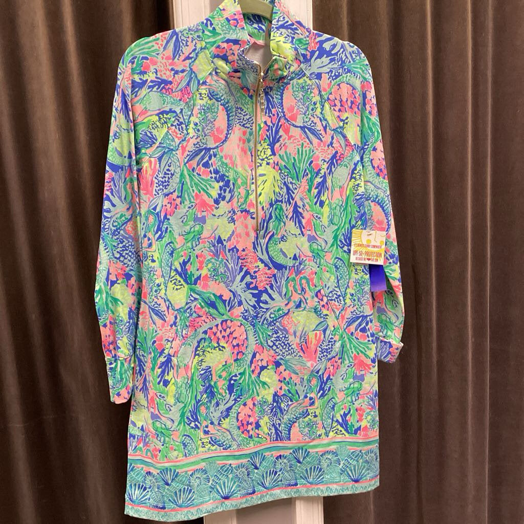 Lilly Pulitzer NWT 1/4 Zip Mermaid DRESSES M