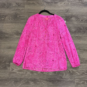Lilly Pulitzer Smocked Print TOPS XS