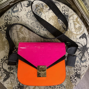 MCM Patent Flap HANDBAGS Patricia