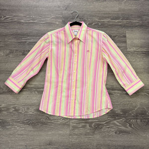 Lilly Pulitzer Stripe Cotton Bttn Up TOPS 4