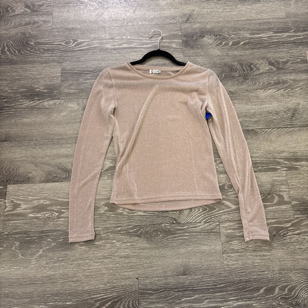 Free People Shimmer Mesh TOPS S