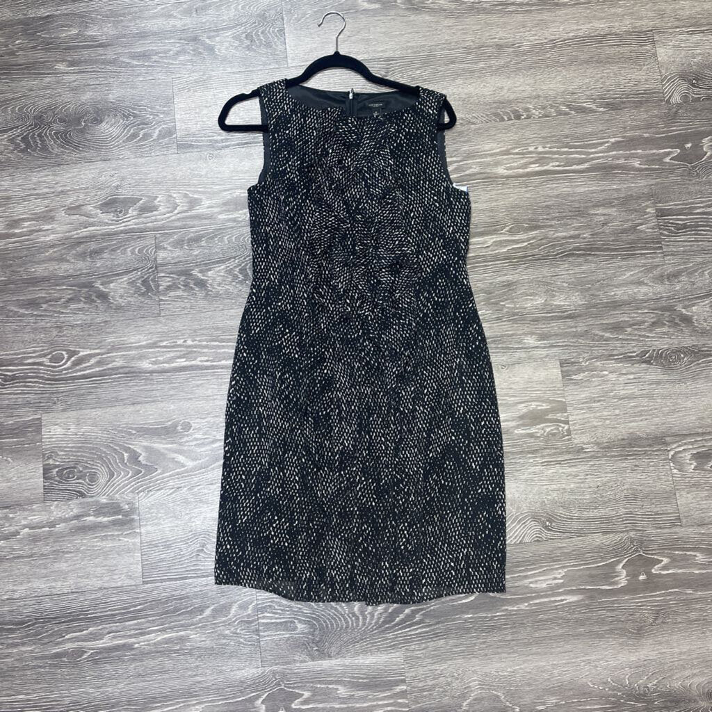 Ann Taylor Silk Print Ruffle DRESSES 6