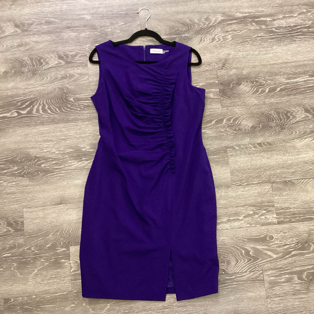 Calvin Klein NWT Rouched Slvlss DRESSES 12